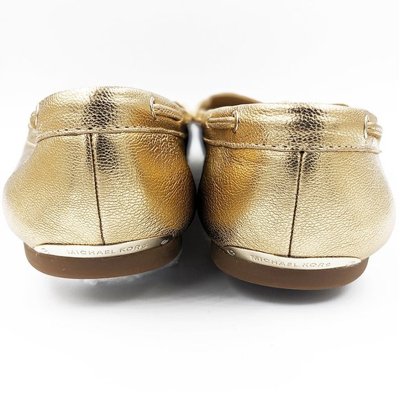New Michael Kors Metallic Leather Moccasins 8, 8.5 - Picture 6 of 7
